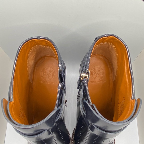 NIB and Dust Bag Tory Burch Hyde 100mm Bootie - Sz. 9M U.S. Navy Blue. AMAZING! - Picture 3 of 16